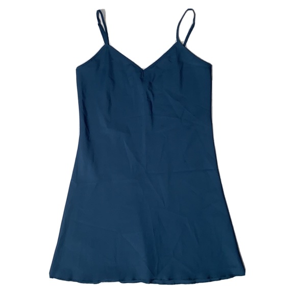 Anna Sui Dresses & Skirts - Anna Sui Satin Slip Dress 90's Grunge Vintage Teal